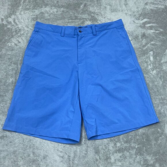 Dunning Mens Blue Golf Shorts Size 36 Polyester/Spandex Blend Lightweight 6438 - Picture 1 of 9